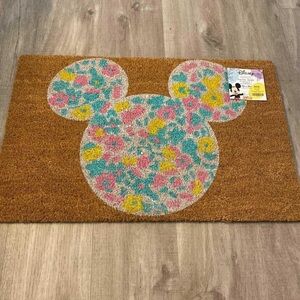 Disney Colorful Floral Mickey Mouse Doormat
